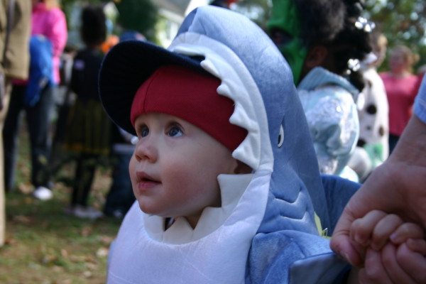 Green Halloween Kids Shark Costume Treats Toys