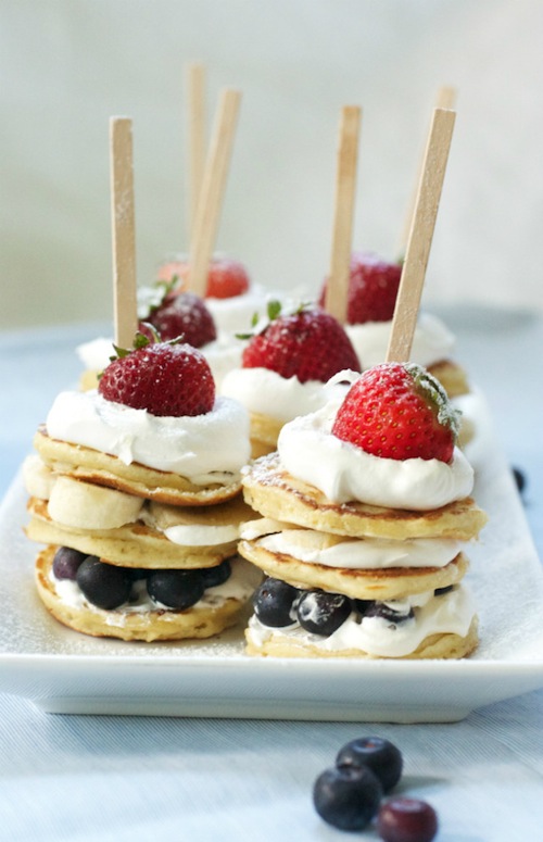 Pancake Stacks for Baby's First Birthday