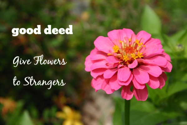 Good Deed #27 - Flowers to Strangers - One Part Sunshine